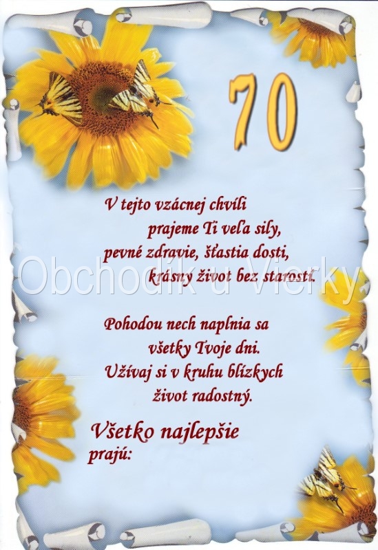 Jedlý obrázok narodeninové - 70 č.8052,04